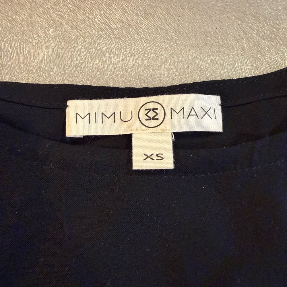 Mimu Maxi Black Top XS